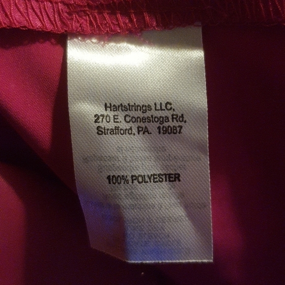 Hartstrings girls size 12 pink satiny lined skirt 3 layers - Picture 4 of 4